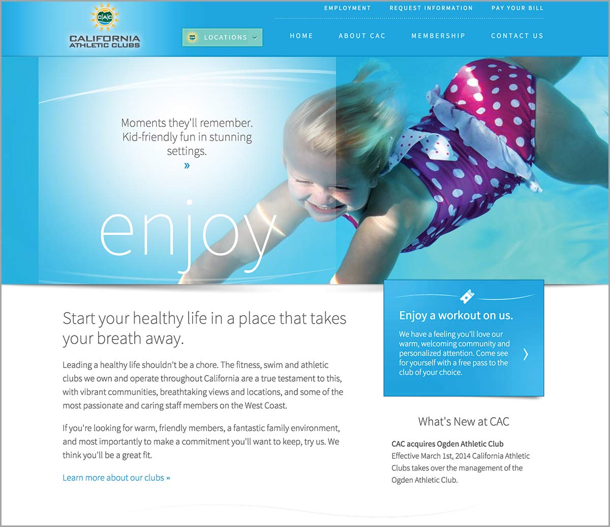 California Athletic Clubs (CAC) Homepage